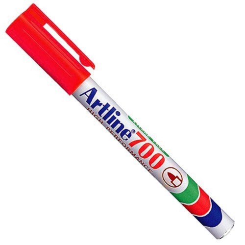 Artline 700 Permanent Marker EK700 Pocket Clip 0.7mm Red EK700R
